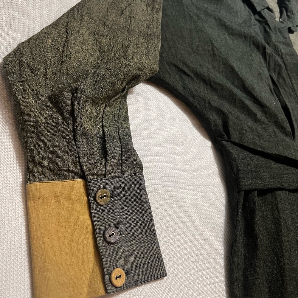 Anthropologie Conditions Apply - Hand Woven 100% Cotton Shirt dress M Exclusive - Picture 10 of 16